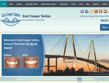 Tablet Screenshot of eastcoopersmiles.com